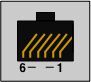 Female rj13 signal pinouts